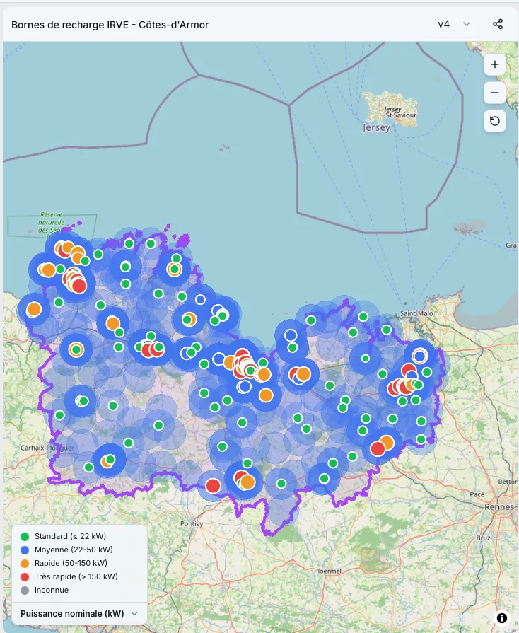 Carte zones tampon 5 km