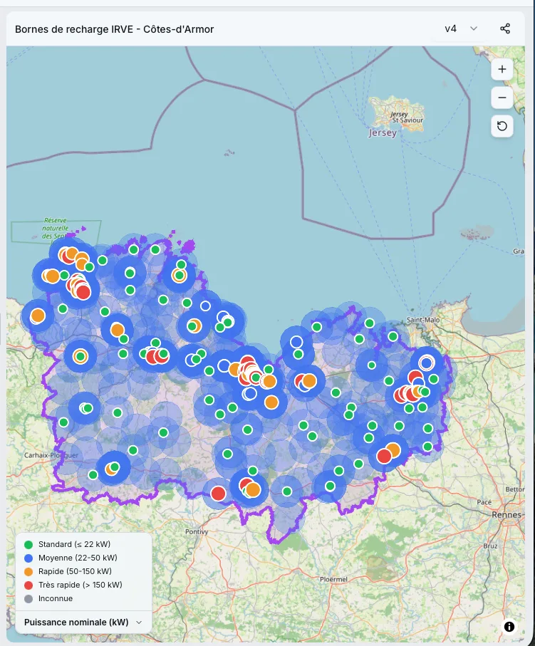 Carte zones tampon 5 km