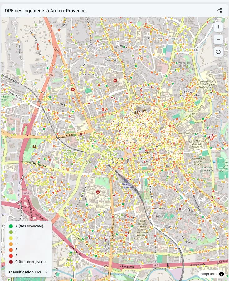 Carte DPE Aix-en-Provence