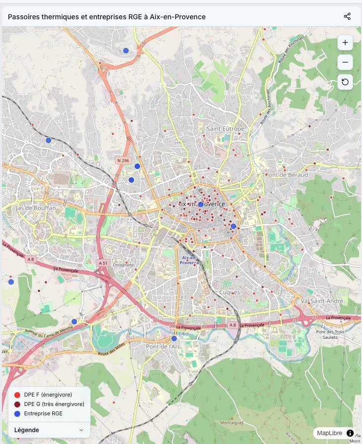 Carte entreprises RGE Aix-en-Provence