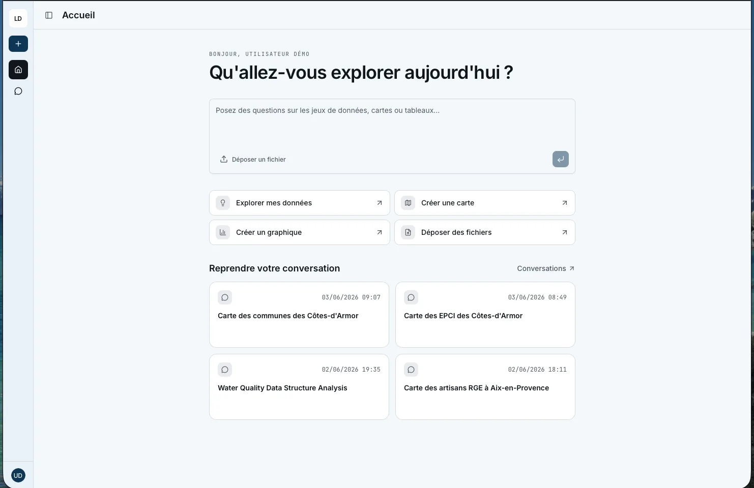 Page d'accueil