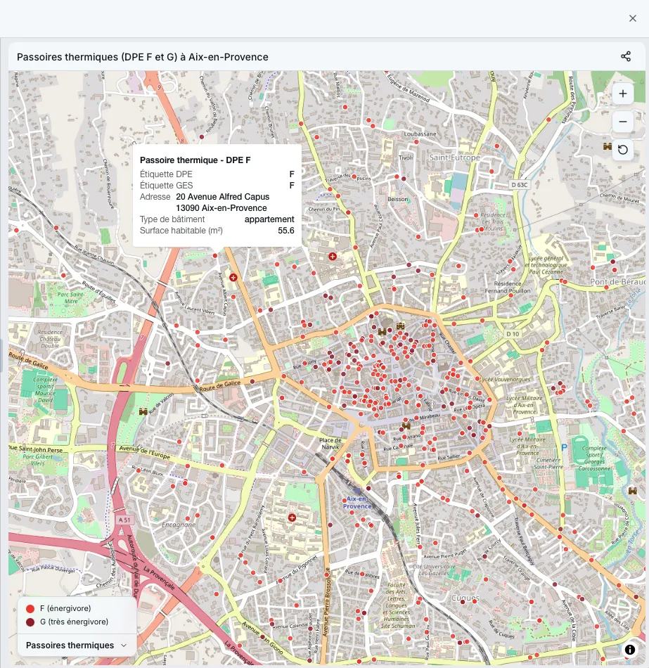 Visualisation carte