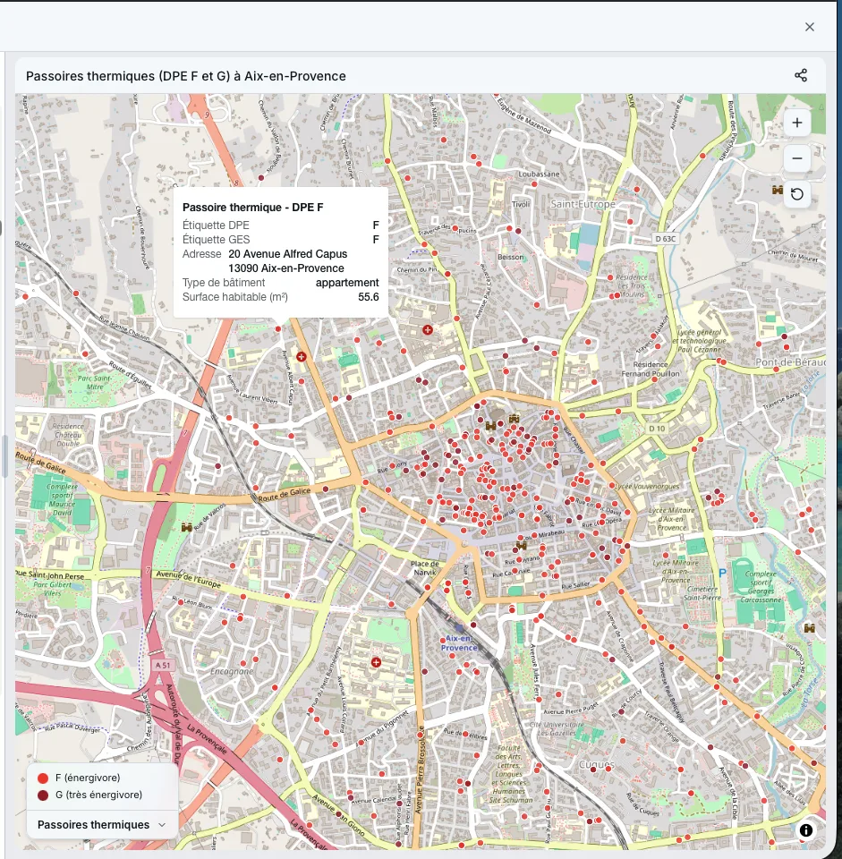 Visualisation carte